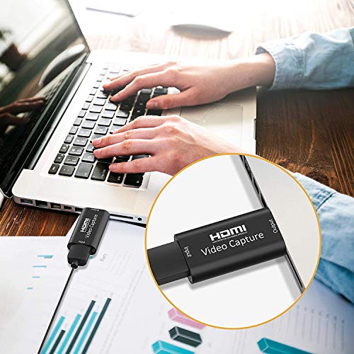 Microware HDMI Video Capture, 4K HDMI to USB 2.0 Video Capture Device, 1080P HD 30fps Broadcast Live and Record Video Audio Grabber for Gaming,... - Image 6
