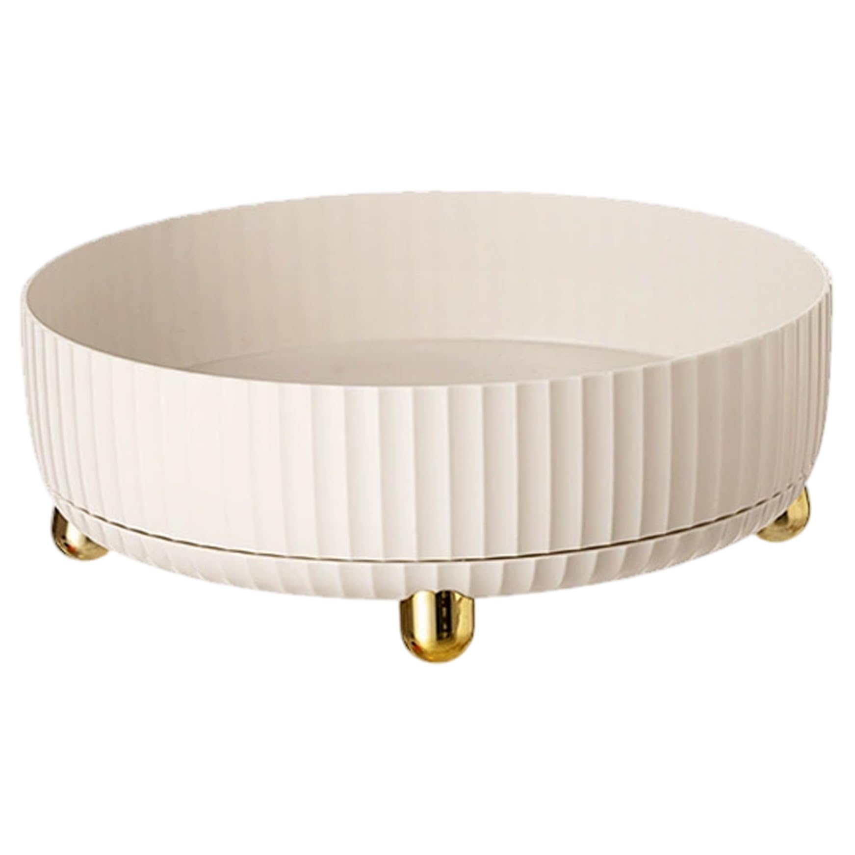 Rotating Makeup Organizer 8.7" Large Capacity Perfume Tray Plastic Vanity Organizer for Dresser Vanity Bathroom Countertop Rotating Makeup, 360