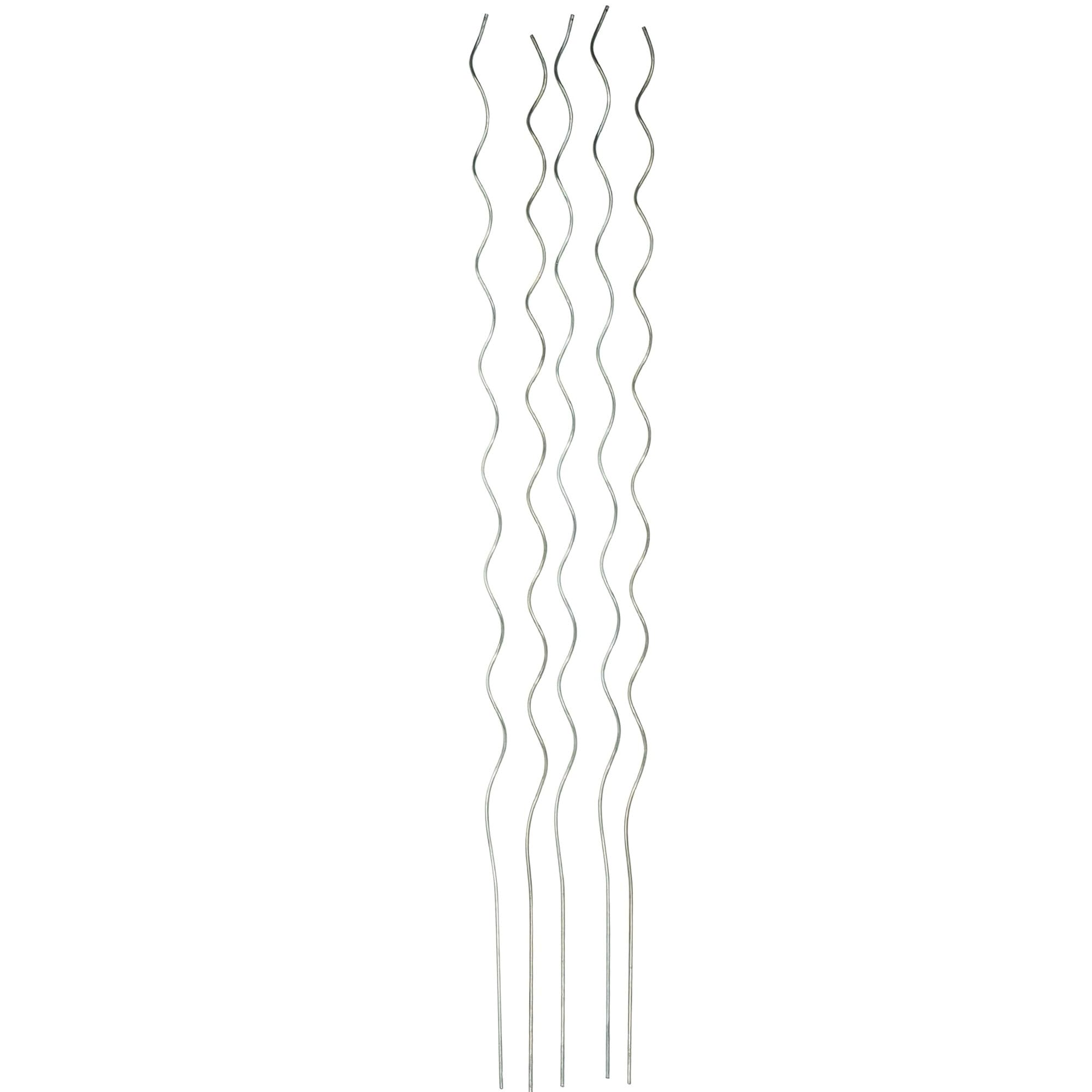 WERKA PRO Lot 5 Tuteurs Spirales 1,8m en Acier