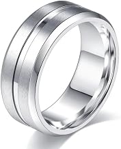SALTY ALPHA Anti Tarnish Caspian Stainless Steel Finger Ring for Men | Stylish Durable Jewellery Accessories | Rings for Man | Minimal Jewelry | Birthday Gift for Boys (Size - 11) | Marriage, Birthday | Gift for Valentine Day