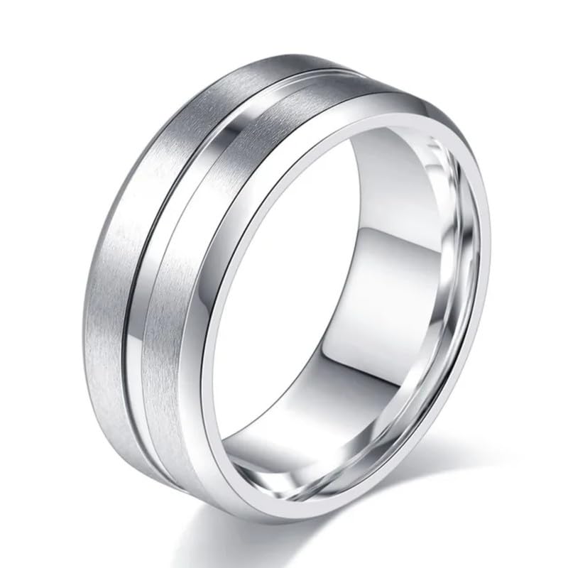 Image of SALTY ALPHA Hand Finger Ring for Men & Boys | Stainless Steel | Stylish & Minimal | Birthday Gift | Aesthetic Jewellery | Accessories for Everyday Wear | Gift for Diwali, Christmas, Marriage, Birthday