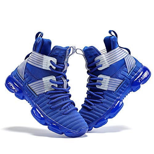 Image of VITUOFLY Kids Basketball Shoes Boys Air Cushion Sneakers Girls Mid Top School Training Shoes Non-Slip Outdoor Sports Shoes Comfortable Boys Running Shoes Durable Little Kid /Big Kid