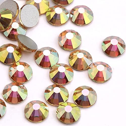 Metal Sunlight Mixed Sizes Rhinestones Crystal Glass Non Hotfix Flatback Nail Rhinestones for Clothes 3D Manicure