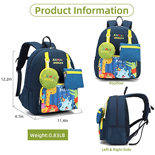 Cute Dinosaur Kids backpack for Girls Boys Preschool kids 3-5 Toddler(Giraffe)3