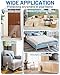 Vokvaktak Anti Cat Scratch Furniture Protector,Clear Self-Adhesive Furniture Protectors for Apply Scratching Deterrent and Shield for Sofa Corners, Walls, Doors with 30 Twist Pins(118in x 7.9in)