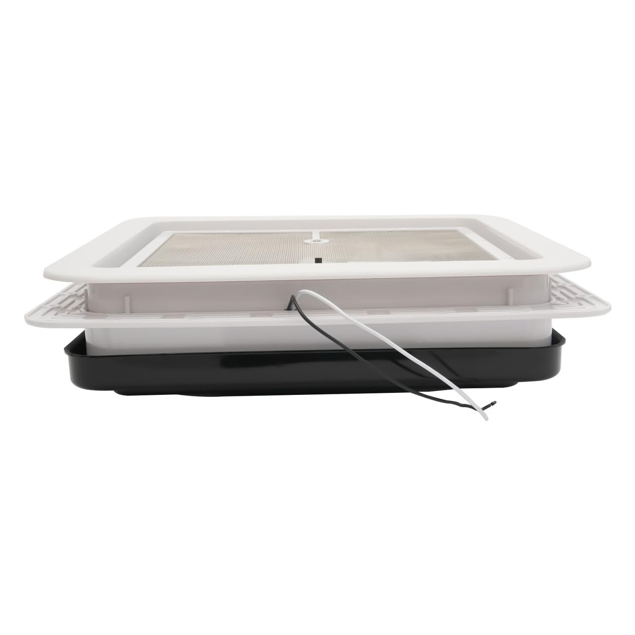 Campana de techo para ventana de techo, para caravanas, todas las funciones, longitud ajustable, protección solar, protección contra el calor, para caravana con ventilador, transparente, o incluye