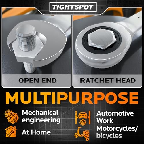 TIGHTSPOT 1-7/8 Inch Ratchet Combination Wrench with Precision Movement and Hardened, Polished Steel for Projects with SAE Tight Spaces by TIGHTSPOT - Image 5