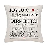 2.CADEAU D'ANNIVERSAIRE : Convient à toutes les femmes, filles, hommes et garçons dans la tranche d'âge de 10 à 100 ans, chaque chiffre représente un âge, c'est un cadeau d'anniversaire délicat ! Pour maman, papa, fille, petite-fille, sœur, meilleure amie, cousine, nièce, grand-mère, tante, épouse, petite amie, collègue de travail et autres ! Notre housse de coussin vous envoie les vœux d'anniversaire les plus sincères à votre place !