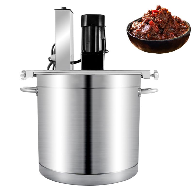 Electric Jam Mixer, 20l,25l Automatic Pot Stirrer Mixer, Commercial Automatic Food Mixer, Commercial Automatic Stir with 4-Blade Mixing Scraper, for Soup Chili Sauce Beverage Jam Porridge,25L
