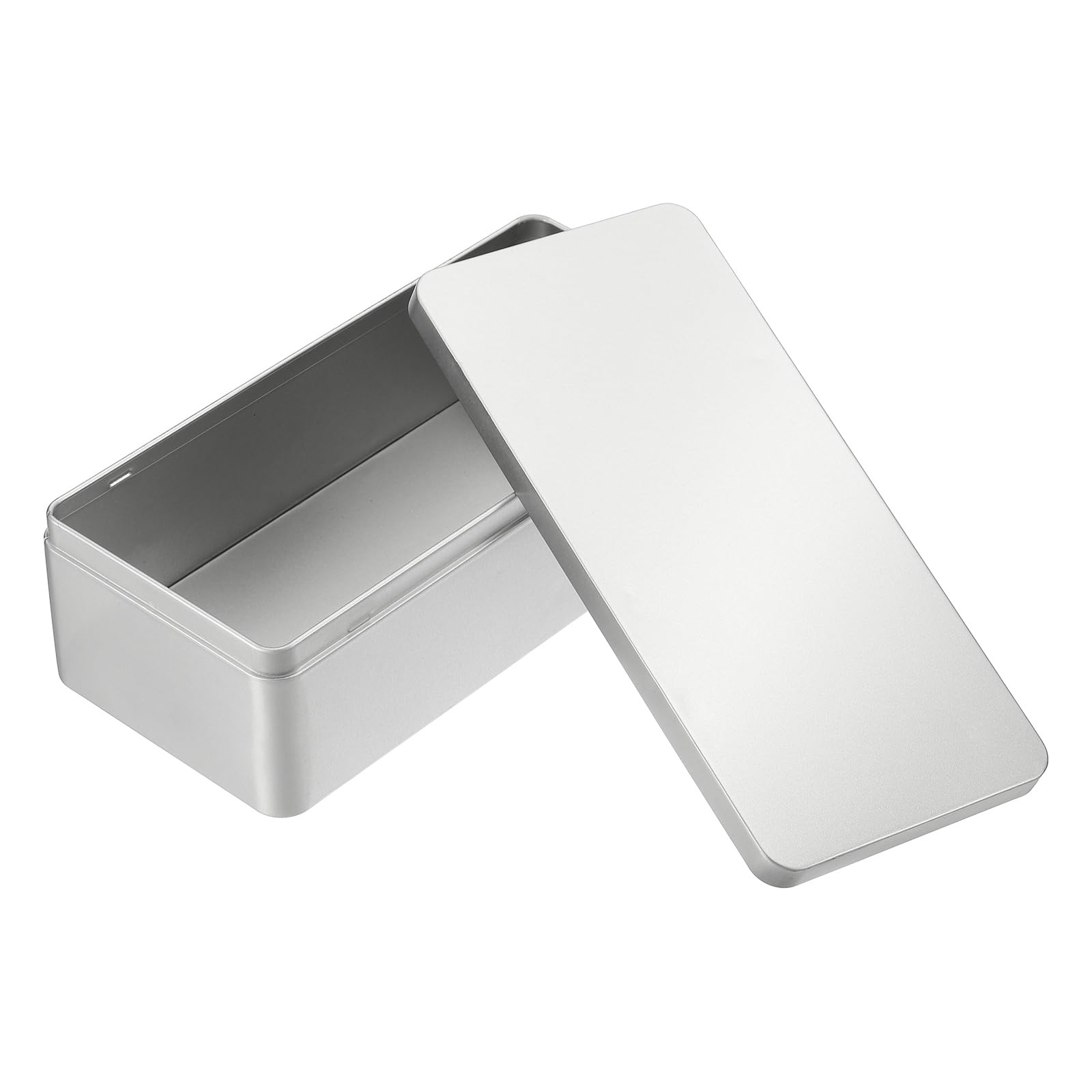 PATIKIL Rectangular Tin Box 9.2"x4.3"x2.7"