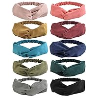 Algopix Similar Product 4 - DRESHOW 10 Pack Boho Headbands for