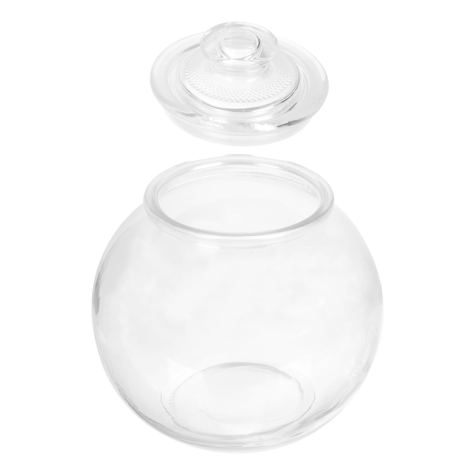 Bocal de Conservation en Verre Rond 2,5kg Joint en Caoutchouc Hermétique, Facile à Ouvrir Fermer, pour Conserver Aliments Frais Cuisine