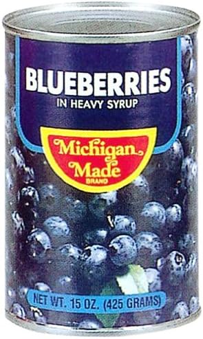 Amazon Michigan Made ブルーベリー 425g缶 Michigan Made フルーツの缶詰 瓶詰 通販