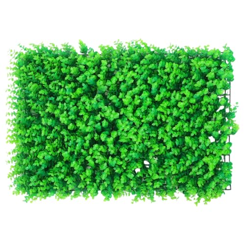Cabilock 1 Pc Mur De Fond De Plantes Vertes Panneaux Muraux en Gazon De Mur De Verdure Artificielle De Clôture De Ldpe (polyéthylène Haute Pression) La Mariée Écran Tapis