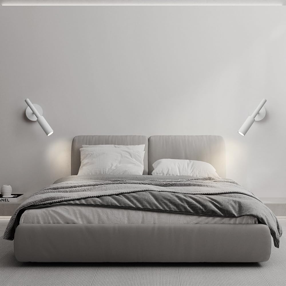 Faretti LED da Soffitto Faretto Da Soffitto A LED, Apparecchio Di Illuminazione Moderno Con Rotazione Regolabile Di 90°+355°, For Accenti, Faretti Da Parete Girevoli Da 5 W For Cucina,(White)