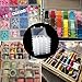 Tellyouwin 6 Pack Organizer Box with Parkical Adjustable Dividers, 12 Grids Plastic Storage Container for Jewelry, Craft DIY, Bead Organizer, Sewing, Dip Powder, Hair Accessories