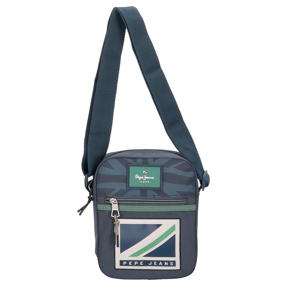 Pepe Jeans Tom Bandolera Azul 17x21x7 cms Poliéster