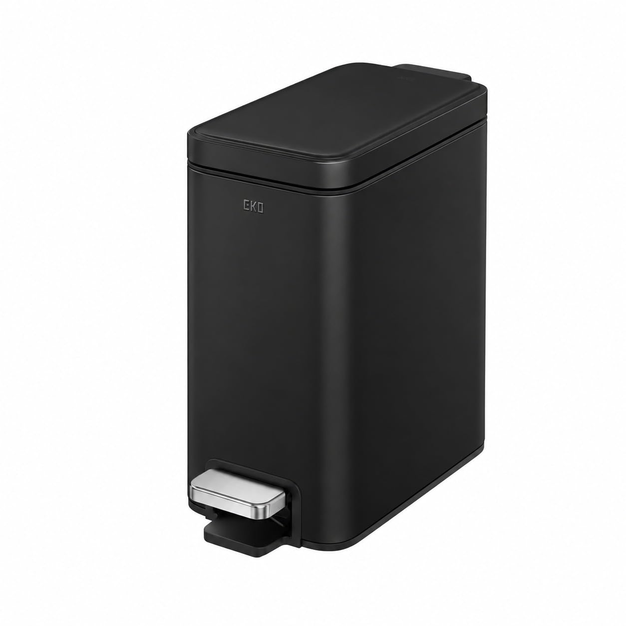 EKO Genie Slim Cubo de Basura para Baño con Pedal 5 L Negro