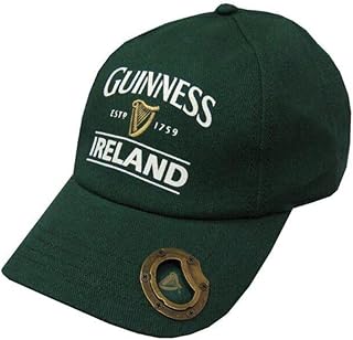 Baseball Cap with Built-in Bottle Opener - Bottle Green Harp, Green, One Size