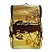 Produktbild Emoya Canvas Rucksack Schöne Landschaft Wald Sonnenuntergang Vögel Schultasche für Teenager Mädchen Jungen Bookbag College Schule Computer Tasche