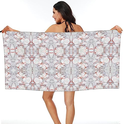 Séchage rapide sans sable serviette marbre blanc voyage camping - 8