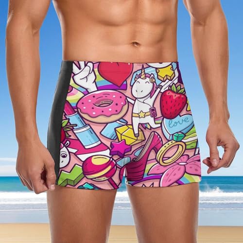 Maillot de bain homme pourpre anti-irritation boxer confortable - 4