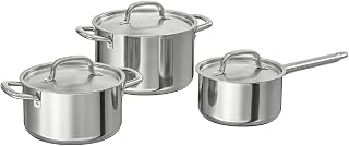 Ikea 365+ Cookware Set of 6, Stainless Steel