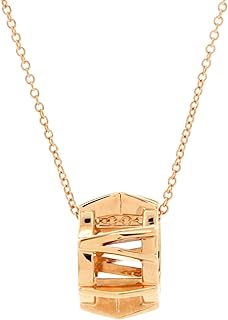 Pre-Loved Atlas X Open Pendant Necklace 18K Rose Gold, Rose Gold