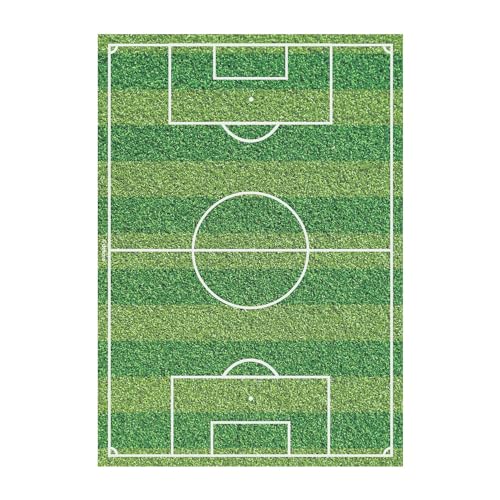 Dekora, Oblea Comestible Fútbol, Decoración Tartas de Cumpleaños Infantiles, Personaliza tu Pastel con un Terreno de Fútbol, Lámina A5