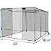 Doubleriver Baseball Softball Batting Cages for Backyard: 10X16.4X8FT Portable Steel Frame Heavy Duty Net with Wheels for Youth&Adult Training