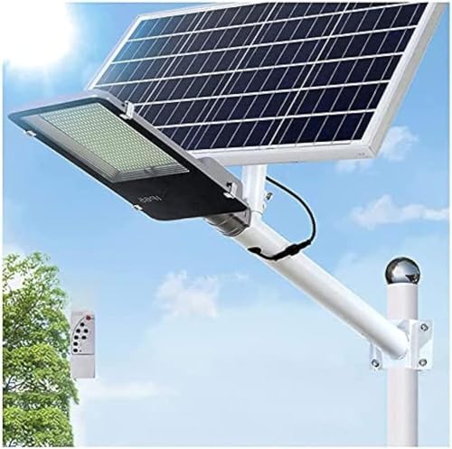 Foco solar de 300 W-2000 W, 9510 lúmenes, IP65 impermeable, control remoto y temporizador para iluminación de seguridad de patio al aire libre y jardín