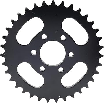 Motorbike ATV UTV Rear Chain Plate 530 35T 6 Hole Sprockets Parts Universal Accessaries For 150CC 200CC 250CC Motorbikes, for GY6, ATV, UTV, Go kart, Black Powersport