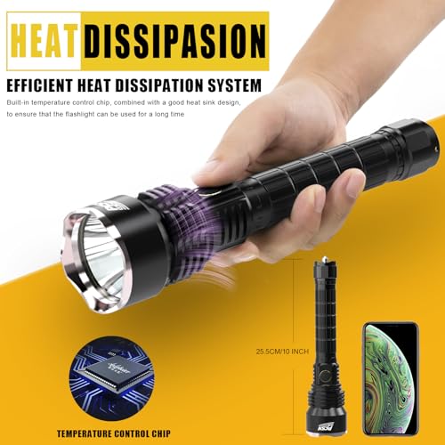 Pfsn Professioner FBA-TCP50 Brightest Rechargeable Flashlights High Lumens thumb #7