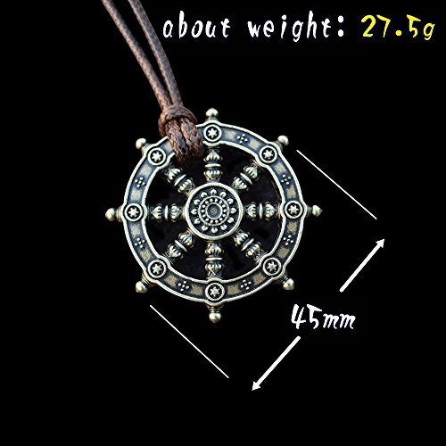 Dharma Wheel of Life Samsara Buddhist Amulet Pendant Talisman2