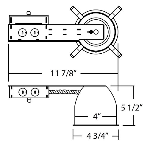 Nicor Lighting 4 Inch Remodel Housing, Line Voltage, Non-Ic (19001Ar) , White #TOP2