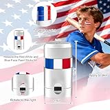 Go Ho Red White and Blue Eye Black,Eye Black Stick for Baseball Softball Party Favors,Patriotic USA Flag Face Body Paint for Women Men Game Day,4th of July Accessories