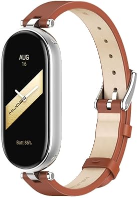 Strap for Xiaomi Mi Band 10/9/8 Leather Replacement Straps for Mi Fit Band 9 Breathable SmartWatch Straps Wristband Bracelet