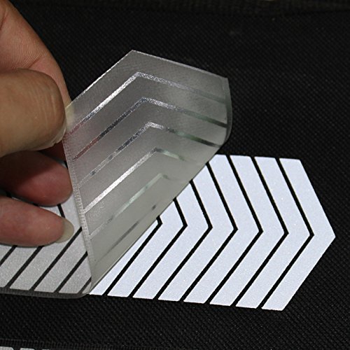 2" Safety Silver Reflective Iron On Fabric Clothing Tape Heat Transfer Vinyl Film Diy Arrow M01 (2" X 33Ft) #TOP2