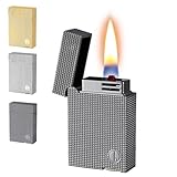 Retro Kerosin Feuerzeug mit Sprachaktivierung, geprägtes Metalldesign, tragbar und wiederverwendbar, ideal für Sammler und Männergeschenke, Einzigartige Geschenkidee