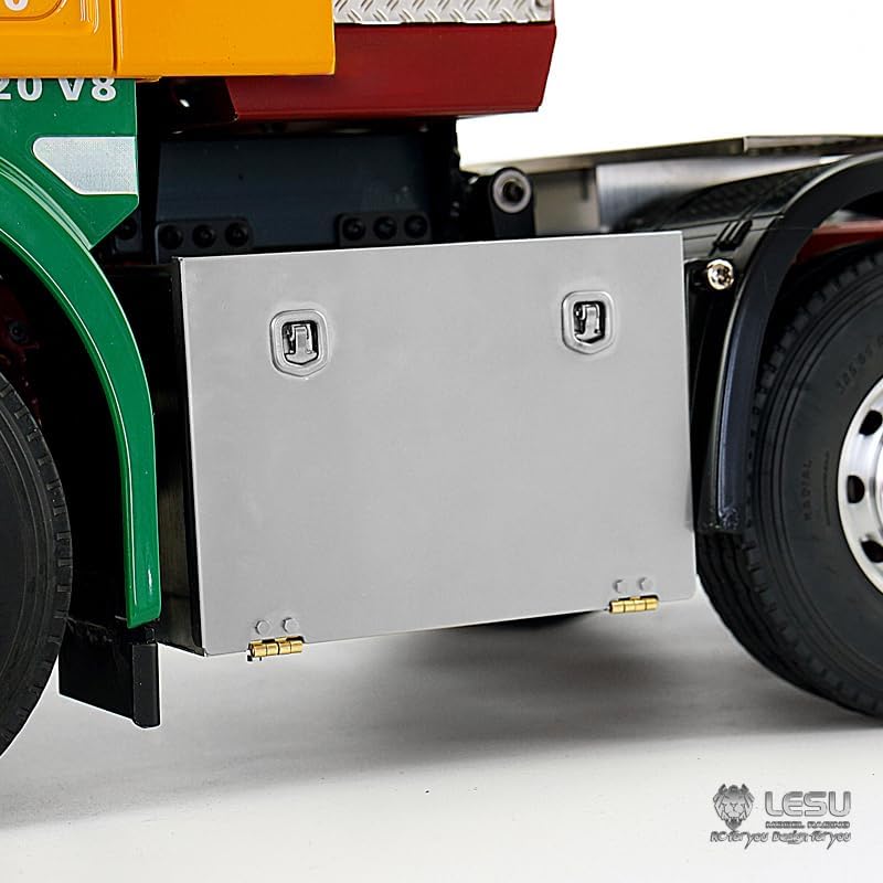 LESU wheelfun 1/14 Metal Simulation Tool Box Tank for RC DIY a Tractor Truck Trailer Car Model