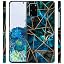 Blue Marble Geometric Pattern