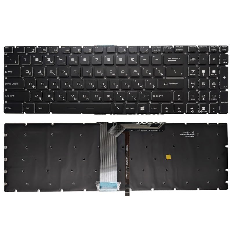 Clavier de rechange pour MSI GF75 MS-17F1 reparer un ordinateur sans eclairage
