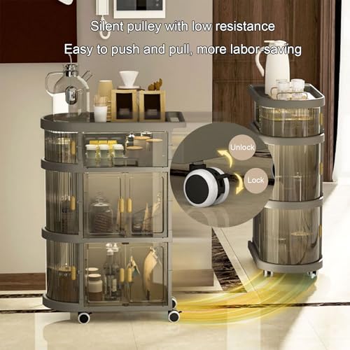 Chariot de rangement roulant pliable pour optimiser les petits espaces étroits