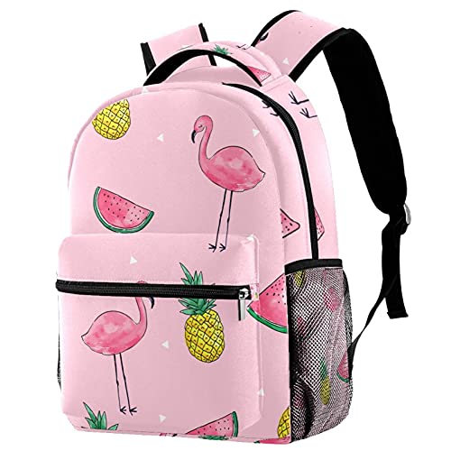 Sac à dos décontracté dauphin coucher du soleil pour les cours et sorties