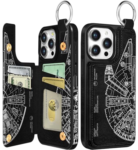 Shorogyt for iPhone 14 Pro Max Wallet Case, Space