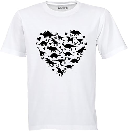 Unisex Dinosaur Heart - Adults - T-Shirt
