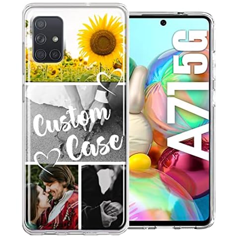 MUNDAZE Personalized Collage Custom Photo Case for Samsung Galaxy A71 5G ONLY - Design Your Own Collage Photo Multiple Pictures Phone Case Cover