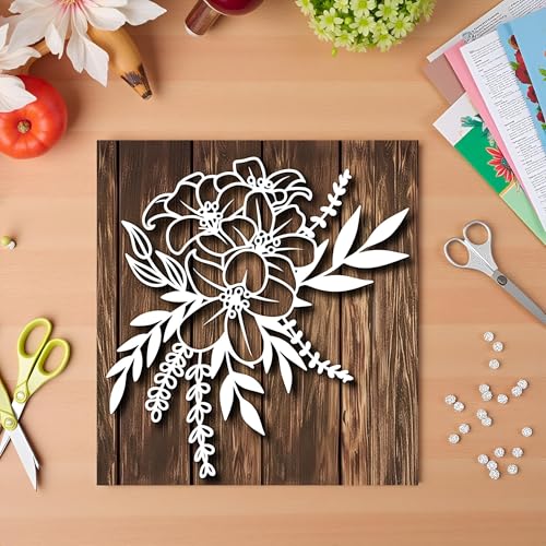 Flower Dies for Card Making, Metal Die Cuts,Blossom Cutting Dies Cut Stencils DIY Scrapbooking Photo Album Decorative Embossing Paper Card Making Craft - Thumbnail 6