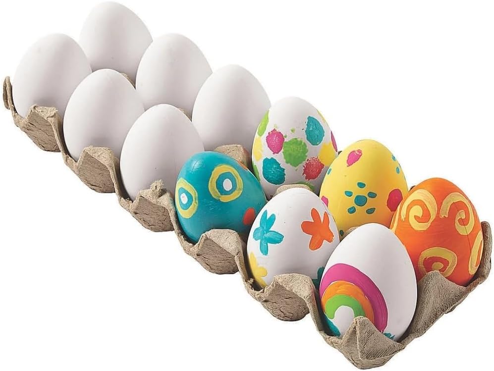 DIY Plastic Easter Eggs with Carton - Crafts for Kids and Fun Home Activities