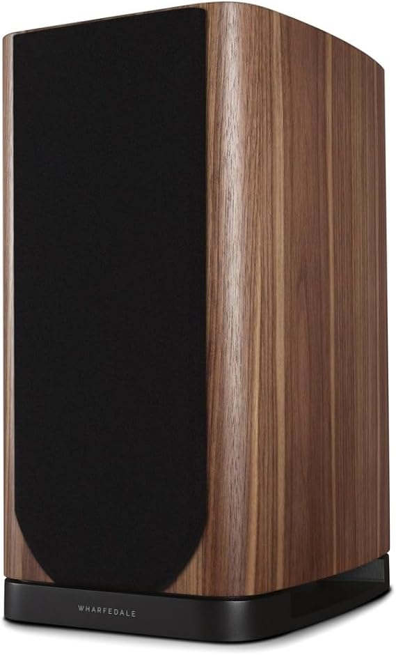 Wharfedale EVO 5.2 Standmount Speakers (Pair) – 6.5″ Kevlar Woofer, Soft Dome Midrange, AMT Tweeter, 3-Way Bass Reflex (Walnut)